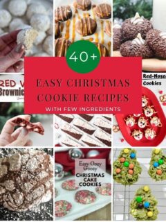 Are you looking for easy Christmas cookies with just a few ingredients? This list has everything you need!