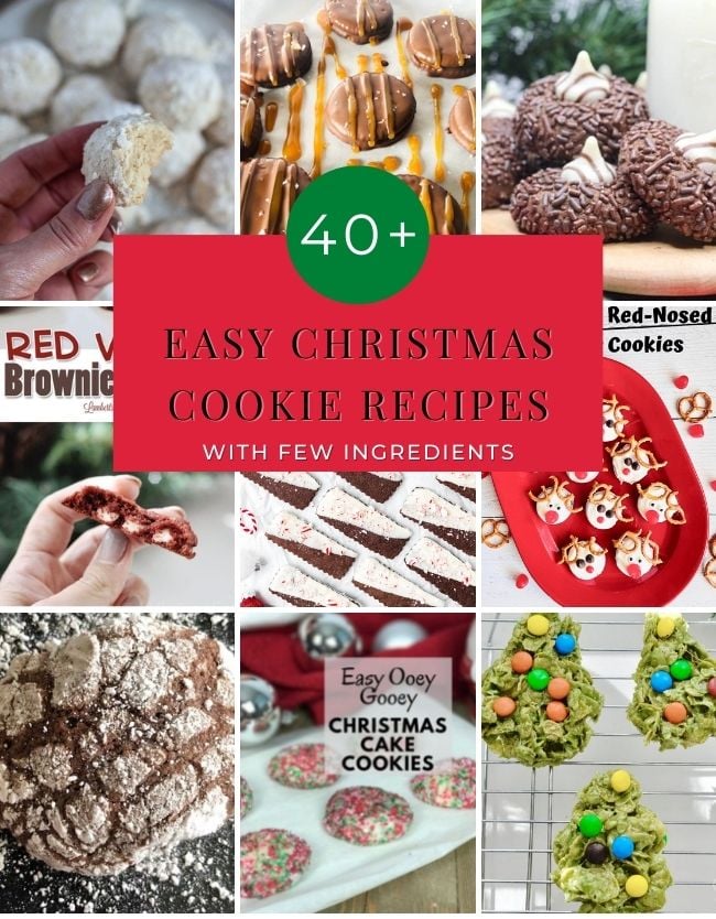 Are you looking for easy Christmas cookies with just a few ingredients? This list has everything you need!