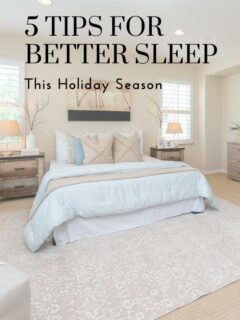 It's a busy time of year! So make sure you are getting enough sleep. Check out these 5 Tips For Better Sleep!