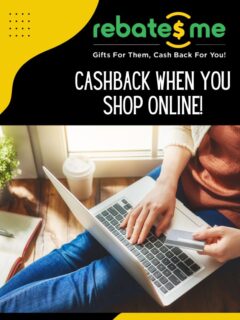 Create an account at RebatesMe and earn cashback every time you shop online! Plus they have coupons and deals to save you more money!