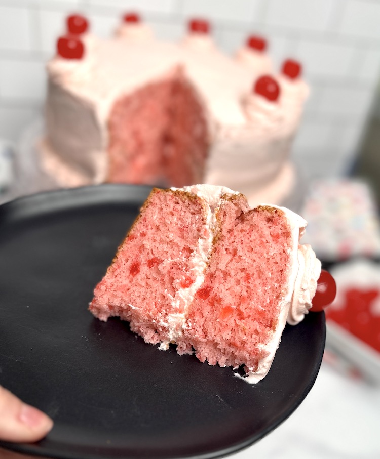 If you want to know how to make a cherry chip cake with white cake mix - this is the best recipe! It's so easy and delicious!