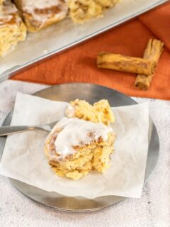 Cinnamon Rolls With Half & Half is an easy way to make canned cinnamon rolls fluffy and soft! It's really delicious.