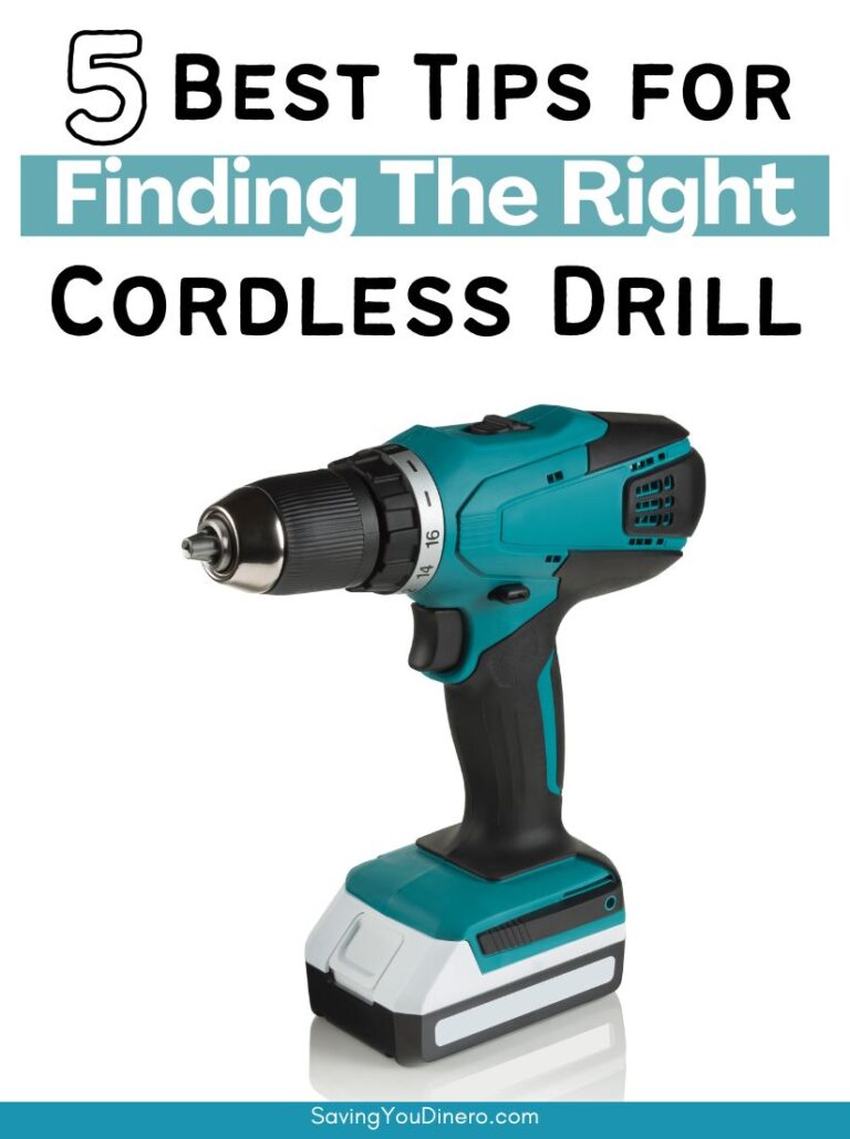 5 Best Tips for Finding the Right Cordless Drill