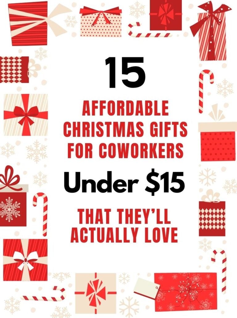 Find the best Christmas Gifts For Coworkers under $15. These affordable, easy, and thoughtful gift ideas are perfect for offices, teachers, Secret Santa, and holiday gift exchanges.