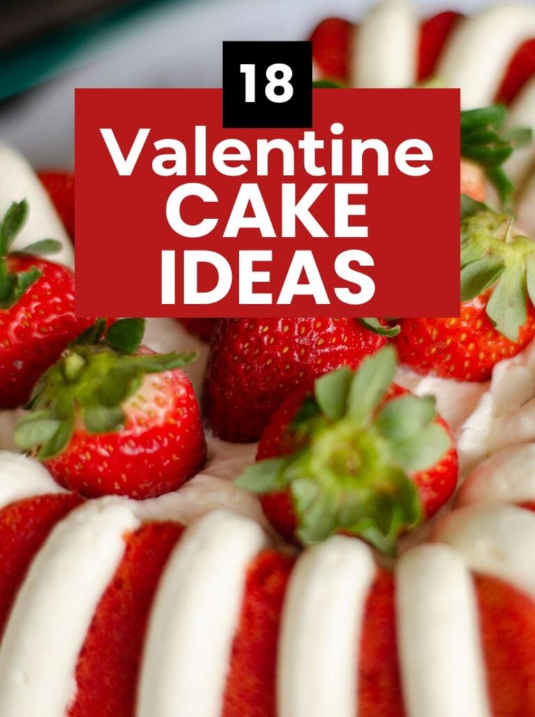 So many great Valentine Cake Ideas for your celebration! There are 18 delicious Valentine's Day recipes to share with your sweetheart.