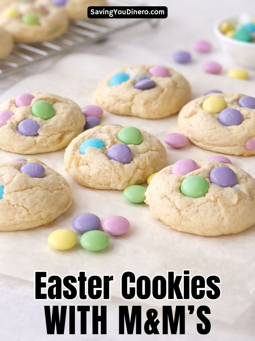 Make soft and colorful Easter Cookies with cake mix. One of the easiest Easter baking ideas for parties, kids, and spring dessert tables.